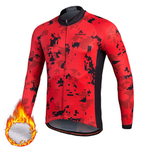 Maillot de Ciclismo térmico para hombre, jersey largo de invierno, ropa deportiva cálida para equipo de ciclista 2024 - compra barato