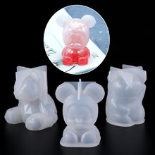 Silicone Mold Mirror 3D Molds DIY Jewelry Making Decoration Cake Fondant Epoxy Resin Crafts Pig Cute Bear Baby Necklace Pendant 2024 - buy cheap