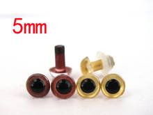 40pcs(20pairs) x 5mm brown and gold color environmental protection Plastic Safety Eyes 2024 - buy cheap