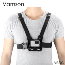 Vamson for Gopro Hero 7 6 5 4 Mounting accessories Adjustable chest strap mounting strap for DJI OSMO Action for xiaomi yi VP203 2024 - buy cheap