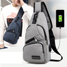 Hot sale Male Shoulder Bags USB Charging Crossbody Bags Men Anti Theft Chest Bag School Summer Short Trip Messengers Bag XZ-116. 2024 - buy cheap