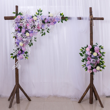 50cm wedding flower wall row photography display supply silk peonies rose artificial flower row decor wedding iron arch backdrop 2024 - buy cheap