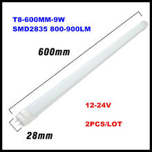 12V 24V LED Bulb Light T8 Fluorescent LED Tube Lamp 600MM 9W LED Solar Tube CE&ROHS 2FT 0.6M 12V 24V LED Bulb Indoor Lights 2024 - buy cheap