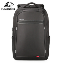 Kingsons Fashion Man Business Leisure Bag Unisex Large Capacity Computer Bag for 17'inch Laptop Teenager Waterproof USB Backpack 2024 - buy cheap