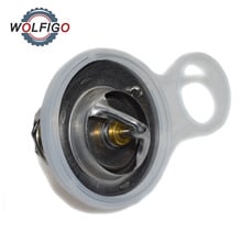 WOLFIGO Engine Coolant Thermostat with Gasket Seal for Mini Cooper 1.6L R50 R52 R53 2002-2008 MO4667293 53010552AA 11531485847 2024 - buy cheap