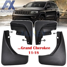 AX Set Front Rear Car Mud Flaps Mudflaps For Jeep Grand Cherokee WK2 2011-2018 Splash Guards  Mudguards 2012 2013 2014 2015 2024 - buy cheap