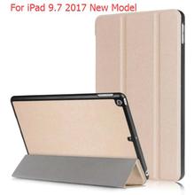 Para novo 2017 ipad 9.7 a1822 a1823 aleta suporte de couro do plutônio folio capa para ipad 9.7 2018 novo modelo tablet 9.7 polegada tablet pc 2024 - compre barato