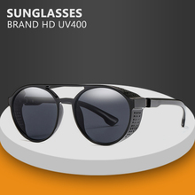 Мужские солнцезащитные очки в стиле хип-хоп, круглые винтажные модные очки в стиле стимпанк, 2019 2024 - купить недорого