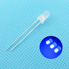 5mm Blue LED Round Light Emitting Diode Diffused Foggy Ultra Bright Lamp Bead Plug-in DIY Kit Practice  DIP 50 pcs /lot 2024 - buy cheap