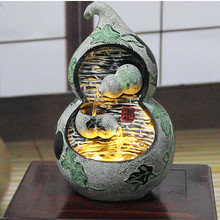 Chinese Gourd Water Ornaments Living Room Fountain Humidifier Feng Shui Home Decoration Ornaments Gourd Ball Opening Gift 2024 - buy cheap