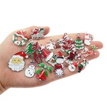 15pcs/lot Colorful Alloy Mixed Christmas Crafts Baby Necklace Pendant Bracelet Charms Accessories Jewelry Handmade Crafts 38922 2024 - buy cheap