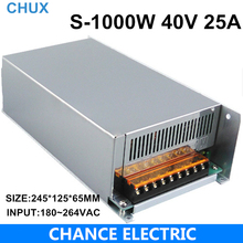 S-1000-40 25A high power AC to DC small size dc 40v power supply low price power supply 40v 1000w with ce certification 2024 - buy cheap