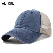 AETRUE Summer Baseball Cap Women Male Gorras Snapback Cap Hat Hip Hop Mesh Adjustable Bone Casquette Hats For Men Women Dad Caps 2024 - buy cheap