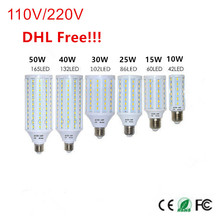 20pcs/lot E27 5730 LED Corn Light Bulb Lamp, AC85-265V AC220V/110V 30W 40W 50W, Cold white&warm white.DHL Free!!! 2024 - buy cheap