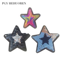 PGY New Design Star Sequins Patches Sew Iron On for Appliqued Clothes Stickers Fine DIY Sewing Garment T-shirt Coat Accessories 2024 - buy cheap