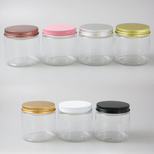 Tarros de plástico transparente con tapa de aluminio para loción, botella contenedora de cosméticos, 30x200ML, tapa de rosca, 200g 2024 - compra barato