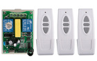AC220V 2CH Sem Fio RF transmissor e receptor de Controle Remoto tela de projeção tubular do motor da porta da garagem janela persianas - compare preços