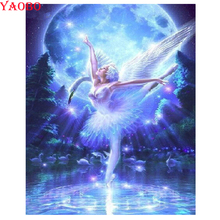 5d diy Diamond Painting Ballet Dancer Full Square round Rhinestone Painting Diamond Mosaic Girl bead Embroidery kit cross stitch 2024 - buy cheap