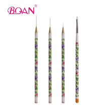 Varejo 1 Conjunto UV Gel Acrílico Nail Art Brushes Set Dicas Builder Pintura Pen Presente Frete Grátis 2024 - compre barato