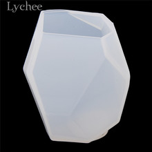 Lychee Life многоугольная белая свеча, силиконовая форма, 3D формы для свечей, «сделай сам», товары для рукоделия 2024 - купить недорого