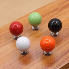 27MM Colorful Ceramic Round Cabinet Knobs Door Pull Handles Cupboard Drawer Wardrobe Furniture Handle Knobs 2024 - buy cheap