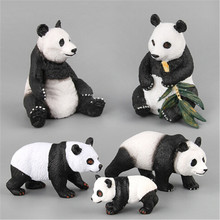 Имитация панды фигурки милые животные панда кукла пластиковая модель игрушки украшения подарок новый стиль 2024 - купить недорого