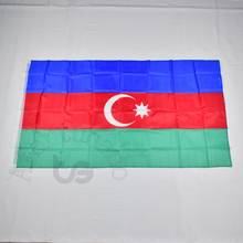 Azerbaijan 90*150cm azerbaijani flag Banner  3x5 Foot Hanging National flag for meet,Parade,party.Hanging 2024 - buy cheap