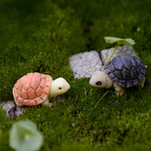 2PCS Mini Tortoise Model Fairy Garden Miniatures DIY Doll House/ Terrarium/ Home Desktop/ Succulents/ Micro Landscape Decoration 2024 - buy cheap