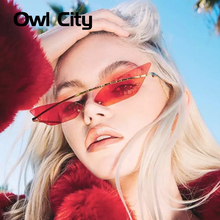 Owl City-gafas de sol con forma de ojo de gato para mujer, lentes de sol femeninos de estilo Retro, a la moda, de marca de diseñador 2024 - compra barato