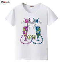 2021 New style elegent cats shirt brand casual top tees fashion t shirt women comfortable clothes women t-shirt plus size 2024 - buy cheap