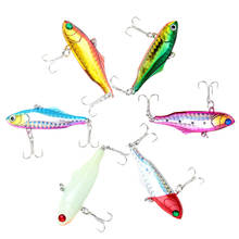 6pcs/lot 6cm 14g Wobbler Fishing Lures Set Winter Hard Bait VIB with 2 Lead Ice Sea Diving Swivel Jig Lure Fishing Tackle Pesca 2024 - buy cheap