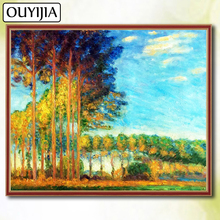 Monet-pintura de diamantes 5D DIY, paisaje famoso, árboles, OUYIJIA, bordado a la venta, imagen de diamantes de imitación, mosaico de diamantes 2024 - compra barato