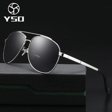 YSO-gafas de sol clásicas polarizadas UV400 para hombre, montura de aleación HD TAC, accesorios para piloto, 3007 2024 - compra barato