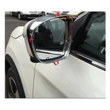 Автомобильное боковое стекло заднего вида, рамка для зеркала, дождевой экран, солнцезащитный козырек для Nissan X-Trail Xtrail T32/Rogue 2017-2020 2024 - купить недорого