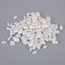 50-200PCS White/Ivory ABS Pearl Imitation Garment Beads Oval Shape Spacer Beads for Jewelry Making DIY Wedding Dress 2024 - buy cheap