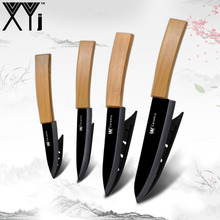 XYj Zirconium Oxide Ceramic Kitchen Knife Sets Paring Utility Slicing Chef Ceramic Knife Bamboo Handle Cooking Kitchen Knives 2024 - buy cheap