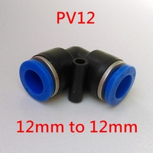 Encaixes pneumáticos 10 embutidos tipo l 12mm a 12mm encaixe em tubulação de cotovelo pv12 90 graus de ângulo plástico encaixe 2024 - compre barato