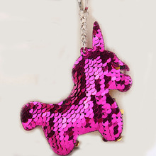 Hot Sale Glitter Keychain Sequins Animal Key Chain Keyrings for Women Car Bag Key Holder Pendant Jewelry WJ5504 2024 - buy cheap