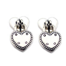 Genuine 925 Sterling Silver Love Locks Stud Earrings Party Wedding Earrings for Women Fine Jewelry brincos Wholesale E110 2024 - buy cheap