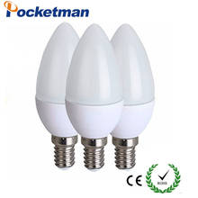 z30 1pcs Led Candle Light Bulb E14 SMD2835 220V Energy Saving Lamp Decorativas Home Lighting Led Lamp 220V 3W 5W E14 2024 - buy cheap