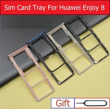 Genuine Micro SD & SIM Card Tray For Huawei Enjoy 8 LDN-AL00 LDN-AL10 Sim &  Memory Card Socket Reader Holder Slot Replacement 2024 - buy cheap