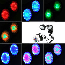 2in1 36Led Remote Control RGB submersible Spotlight Underwater Aquarium FishTank Pool Pond Garden Fountain Light IP68 Multicolor 2024 - buy cheap