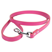 Correa de cuero Pu para perro, correas de paseo para mascotas, arneses para collar, suministros para perros de pequeña mascota, 9 colores S/M 2024 - compra barato