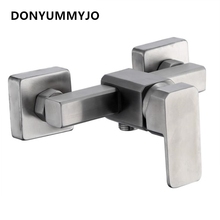 DONYUMMYJO 1pc 304 Stainless Steel Square Shower Faucet Hot And Ccold Water Faucet Mixing Valve Concealed Shower Tap 2024 - buy cheap