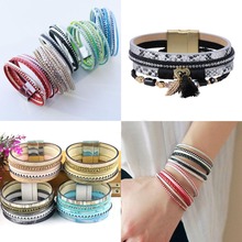 6x3.5mm 1M Rhinestone Flat PU Leather Cord Rope Thread Lace for DIY Choker Necklace Bracelet Jewelry Making Accessories 2024 - buy cheap