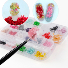 1 Box Colorful Dried Coral Flowers Decoration Natural Floral Sticker 3D Dry Beauty Nail Art Decals Epoxy Mold DIY Filling 2024 - buy cheap