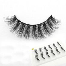 6 Pairs 3D Mink Hair Natural Cross  Eyelashes Long Messy Makeup Fake Eye Lashes Extension Make Up Beauty Tools  Makeup 2024 - buy cheap