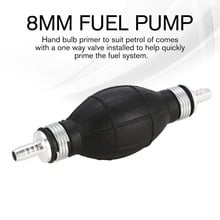 8mm Diesel Fuel Pump Line Hand Water Liquid Primer Bulb Gas Petrol Auto Car Boat Motorcar Transfer Rubber Aluminum 2024 - buy cheap