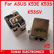 Original NEW DC JACK POWER JACK FOR ASUS K43SA K43SC K43SV K43SJ BY A43S  K53E K53S K53SV  5pcs/lot 2024 - buy cheap