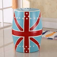 Китайская декоративная керамическая табуретка с изображением флага Великобритании для дома и сада 2024 - купить недорого